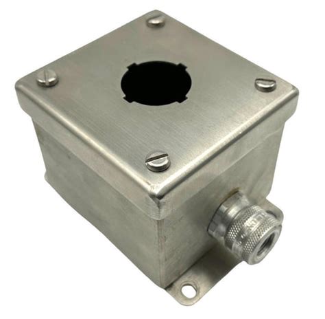 hoffman push button box stainless steel|stainless steel 32.5 push button.